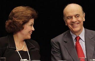 Dilma Roussef e José Serra