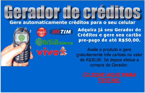 Falso gerador de créditos