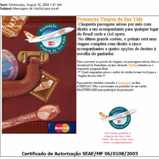 Falsa promoção Gol